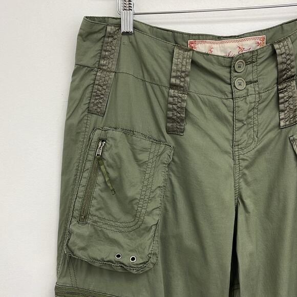Vintage Y2K Abercrombie & Fitch Cargo Pockets Utility Jogger Baggy Pants Size 8 - Picture 8 of 15